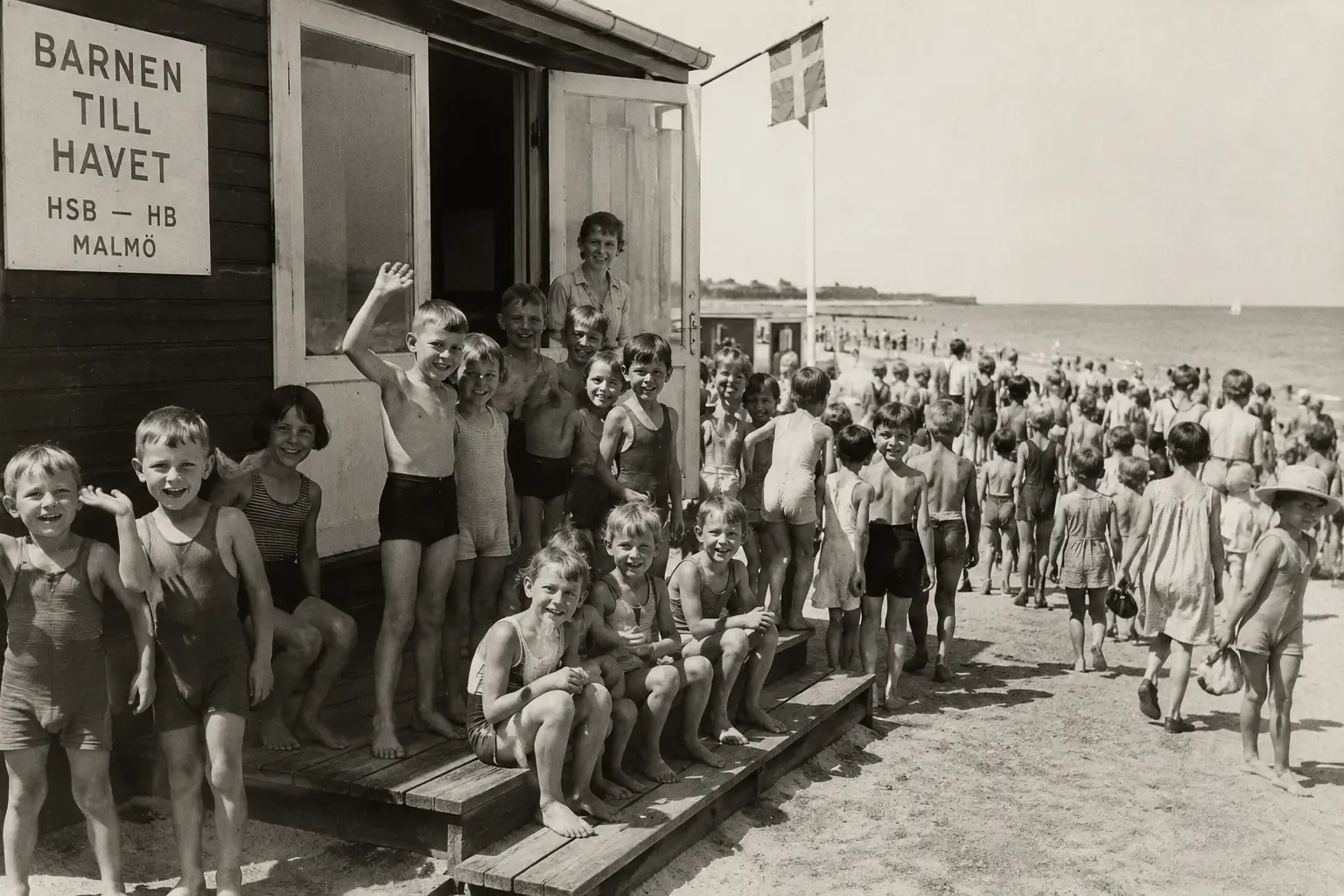 Barnen till havet – när bostadskooperationen gav Malmös barn en sommar att minnas